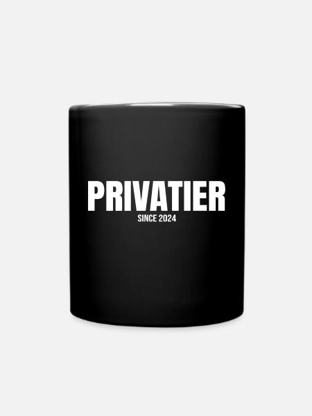 PRIVATIER SINCE 2024 Rente - Tasse einfarbig - Schwarz