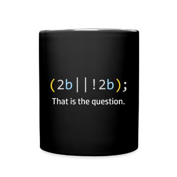 Informaticien Programmeur de code informatique - Mug uni - noir - Devant