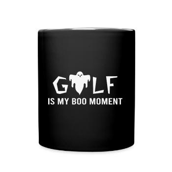 Golf Halloween-Golf-Nacht Golfmomente Golfspieler - Tasse einfarbig - Schwarz - Vorne