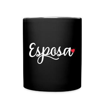 Esposa Cute Wife To Be Bride Couple Wedding Gift - Full Colour Mug - black - Front