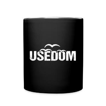 Usedom Ostsee Insel Möwen - Tasse einfarbig - Schwarz - Vorne