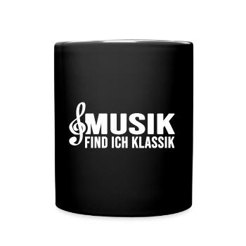 klassische Musik Sinfonie Klassik Klangwelt - Tasse einfarbig - Schwarz - Vorne