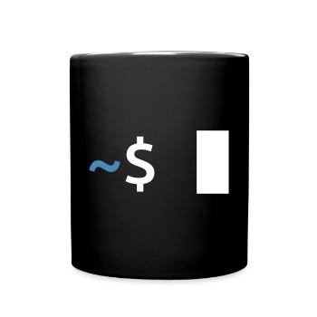 Linux Shell Command - Full Colour Mug - black - Front