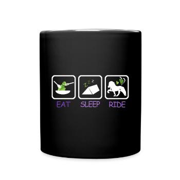 Iceland Competition Shirts Vegetarian Tent Ride - Full Colour Mug - black - Front