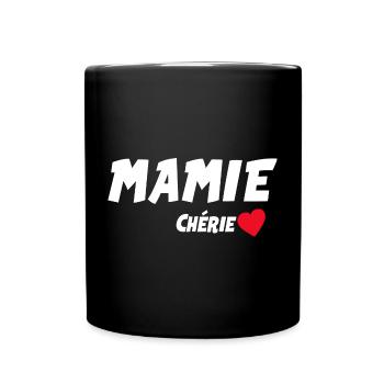 Mamie chérie Cadeau Grand-Mère Citation Famille - Mug uni - noir - Devant