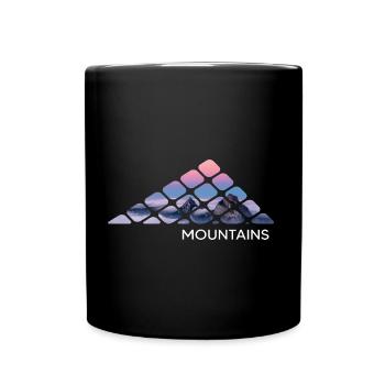 Mountain hiking mountains "mountains" servus alpin summit - Full Colour Mug - black - Front