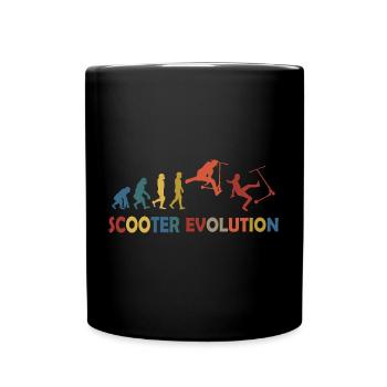 Scooter Evolution - Tasse einfarbig - Schwarz - Vorne