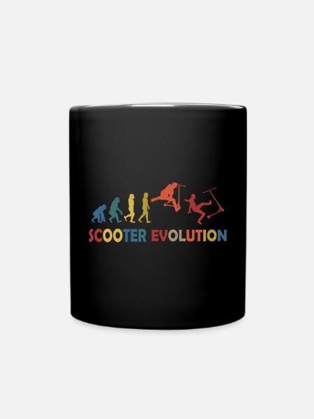 Scooter Evolution - Tasse einfarbig - Schwarz