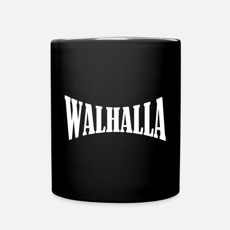 walhalla viking wikinger shirt - Tasse einfarbig - Schwarz