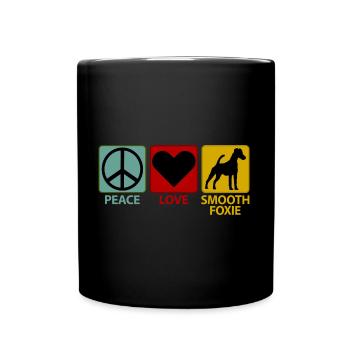 Smooth Fox Terrier Fox Terrier Maman Dictons - Mug uni - noir - Devant