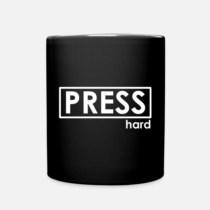 PRESS hard - Tasse einfarbig - Schwarz