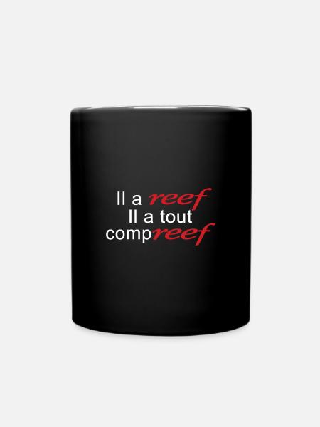 Reef blanc - Mug uni - noir