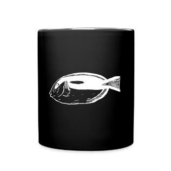 Paletten Doktorfisch weiß - Tasse einfarbig - Schwarz - Vorne