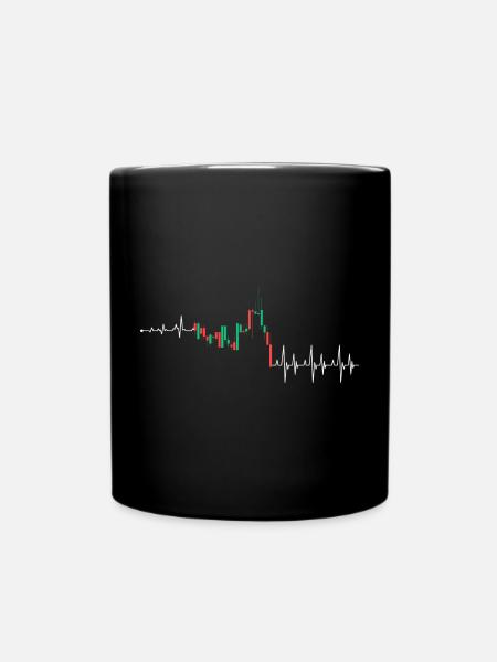 Puls-Neon-Kadenz - Tasse einfarbig - Schwarz