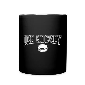 Eishockey  - Full Colour Mug - black - Front
