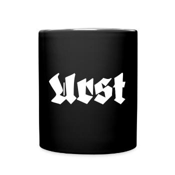 Urst Ostdeutsch Ossi Spruch - Tasse einfarbig - Schwarz - Vorne