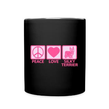 Australian Silky Terrier Mom Mistress Mama Sayings - Full Colour Mug - black - Front