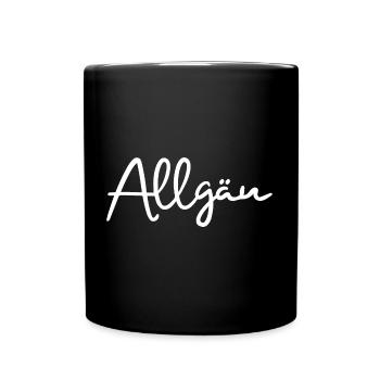 Allgäu - Tasse einfarbig - Schwarz - Vorne