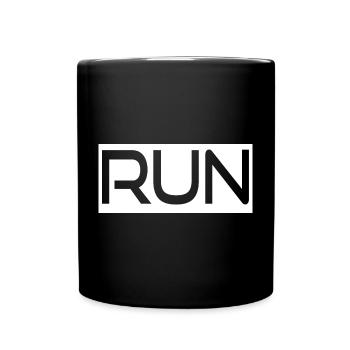 Run - Full Colour Mug - black - Front