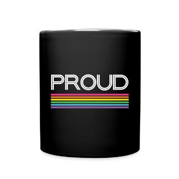 Pride Month LGBT - Stolz! - Tasse einfarbig - Schwarz - Vorne
