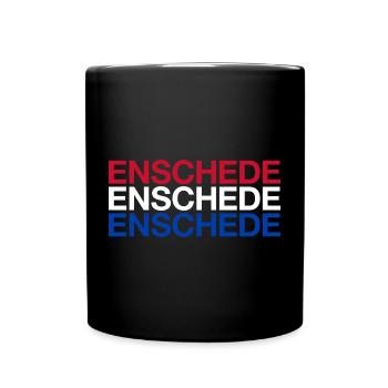 ENSCHEDE Netherlands Niederlande Flgge - Tasse einfarbig - Schwarz - Vorne