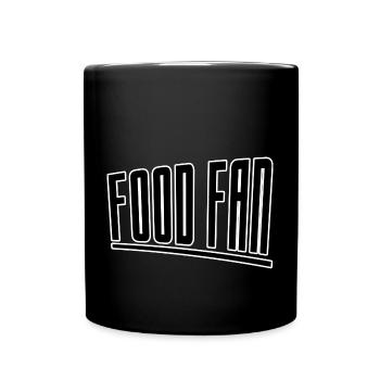 Fan de nourriture - Mug uni - noir - Devant
