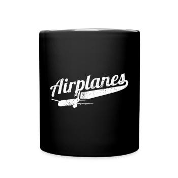 Airplanes - Full Colour Mug - black - Front