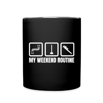 Installer Weekend - Full Colour Mug - black - Front