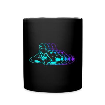 Go-Kart Racing Go-Kart Vintage Kart Driver Go Kart - Full Colour Mug - black - Front