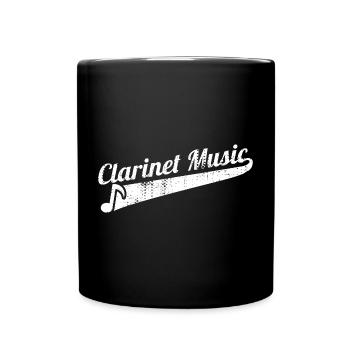 Funny Clarinet Music - Full Colour Mug - black - Front