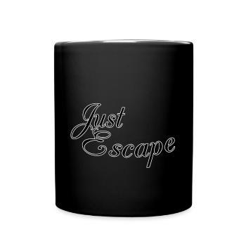 Just escape - Full Colour Mug - black - Front