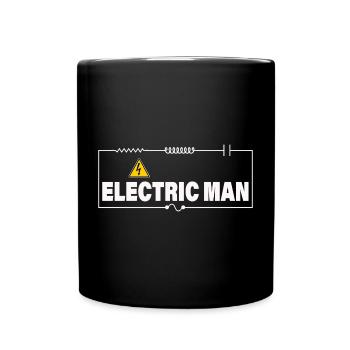 ELECTRIC MAN - Tasse einfarbig - Schwarz - Vorne