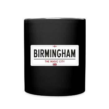 Panneau de nom de lieu de Birmingham - Mug uni - noir - Devant