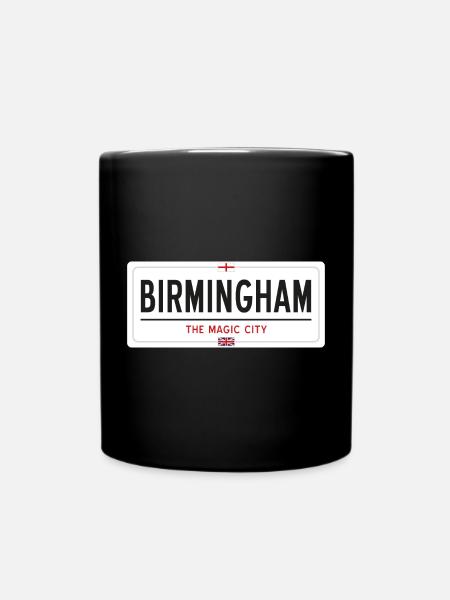 Birmingham place name sign - Full Colour Mug - black