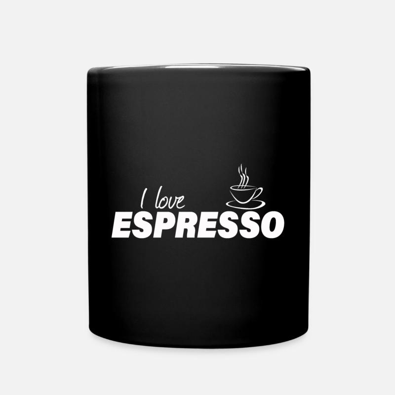 I LOVE ESPRESSO - Tasse einfarbig - Schwarz