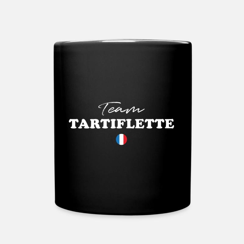 Team Tartiflette! 🧀🇫🇷 GESCHENK HUMOR auf T-Shir - Tasse einfarbig - Schwarz