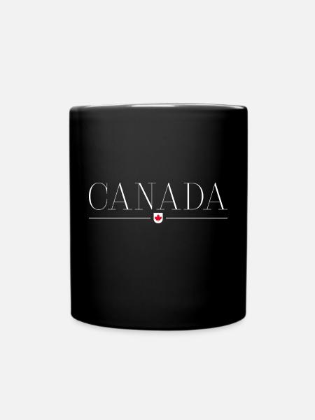 Ich liebe Kanada - Tasse einfarbig - Schwarz