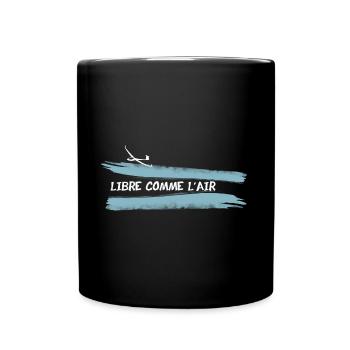 LIBRE COMME L'AIR - Mug uni - noir - Devant