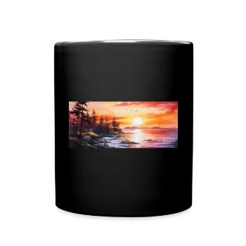 sunset - Full Colour Mug - black - Front