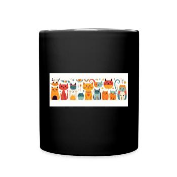 Original Katzen - Tasse einfarbig - Schwarz - Vorne