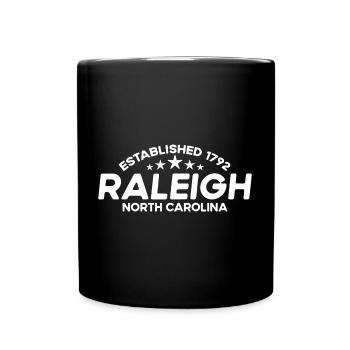 Vintage 1980s Graphic Style Athletic Raleigh N - Tasse einfarbig - Schwarz - Vorne
