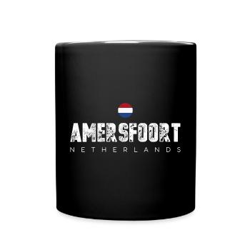 Amerfoort Netherlands Crest Tee - Full Colour Mug - black - Front