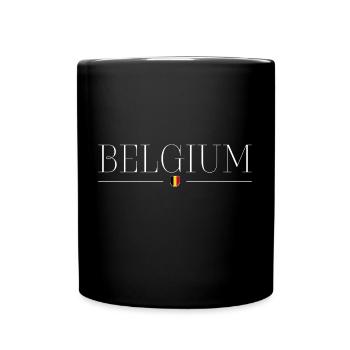 Belgien: Mode & Pralinen, pure Eleganz - Tasse einfarbig - Schwarz - Vorne
