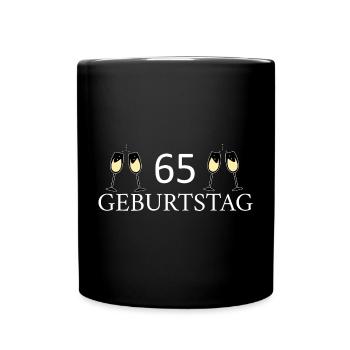 65th birthday 65 years - Full Colour Mug - black - Front