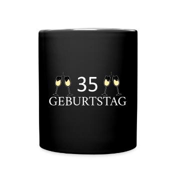 35e anniversaire 35 ans - Mug uni - noir - Devant