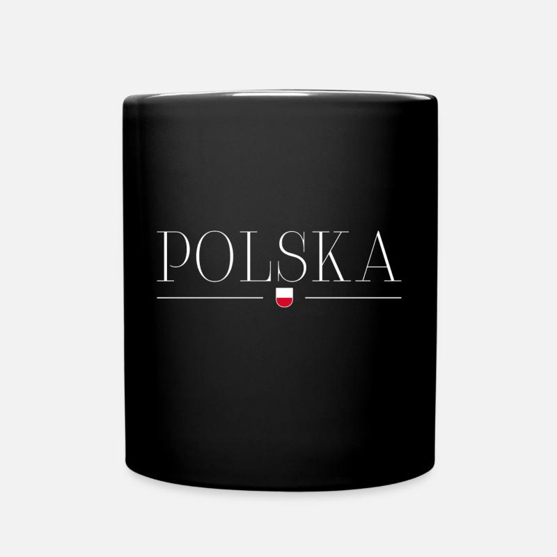 Polen T-Shirt: Kultur und Stil - Tasse einfarbig - Schwarz
