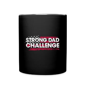 Strong Dad Challenge - Full Colour Mug - black - Front