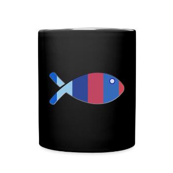 POISSON - Mug uni - noir - Devant