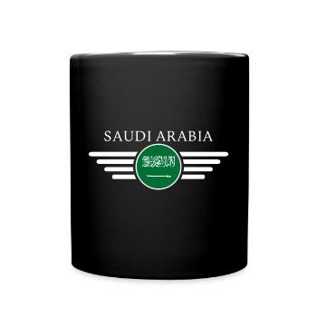 Saudi Arabia Desert Magic Style Design T-Shirt - Full Colour Mug - black - Front