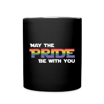 LGBT Pride Month - May The Pride Be With You - Full Colour Mug - black - Front
